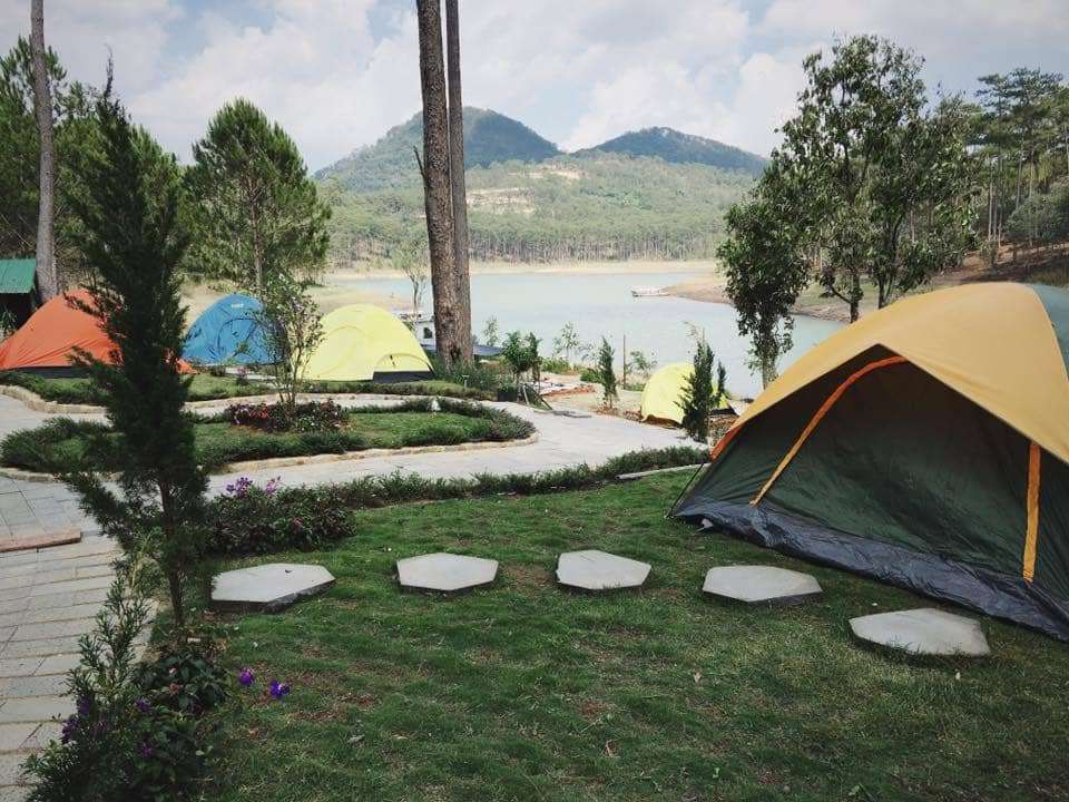 cắm trại ở đ&agrave; lạt
